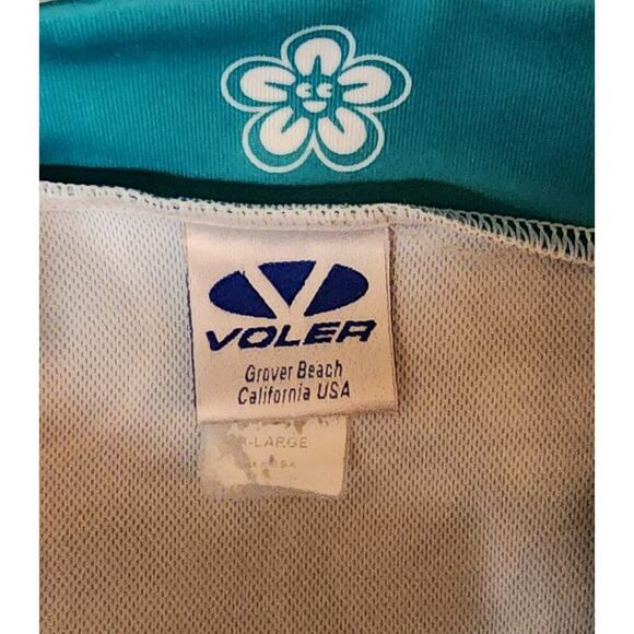 Voler Cycling Hawaiian Blue Zip Up Waterproof Size XL Long Sleeve Vented Jacket - Picture 8 of 8